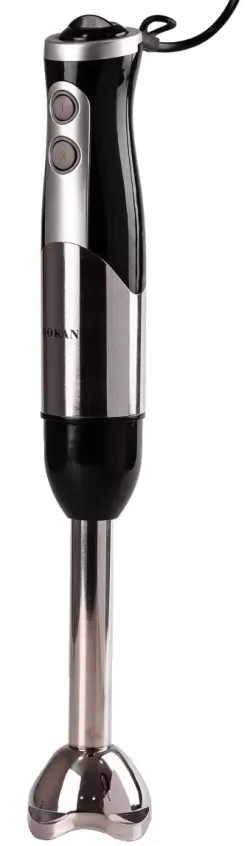 Кухонный комбайн Sokany SM-5011-8 - 600 Вт, 0.7 л, 2 скорости, механическое управление, насадки (блендер, венчик, тесто), черно-серебристый thumbnail