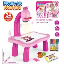 Детский проектор для рисования Projector Painting - 24 детали, подсветка, музыкальное сопровождение, безопасный ABS материа thumbnail