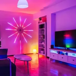 Светодиодная RGB лента Фейерверк с пультом и Bluetooth - 213 LED, 16 млн цветов, USB 5V, 200+ режимов thumbnail