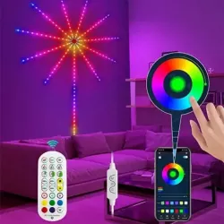 Светодиодная RGB лента Фейерверк с пультом и Bluetooth - 213 LED, 16 млн цветов, USB 5V, 200+ режимов thumbnail