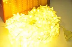 Гирлянда-штора Звездопад 3х3 м - 60 LED, теплый белый свет, USB-питание, для внутреннего декора thumbnail