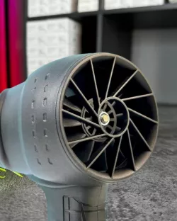 Портативный турбовентилятор Jetfan с 3 скоростями - аккумулятор 1500mAh, до 1 часа работы, в комплекте 2 батареи и зарядный кабель thumbnail