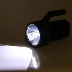 Светодиодный фонарик Gold Silver GS-2670 - 8000 мА/ч, боковая панель, 30 Вт LED, 10 Вт COB, soft touch покрытие thumbnail
