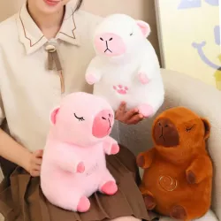 Интерактивная капибара-подушка Snuggle Pulse - 30 см, 3 цвета, ритмическое дыхание и музыка thumbnail