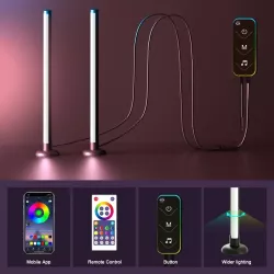 Светодиодные панели 25 см 2 шт - RGB LED, 16 цветов, USB-питание, пульт и APP Smart управление thumbnail