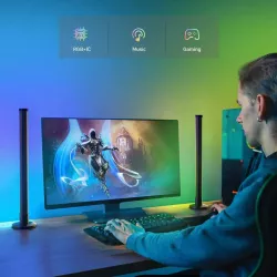 Светодиодные панели 25 см 2 шт - RGB LED, 16 цветов, USB-питание, пульт и APP Smart управление thumbnail