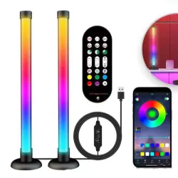 Светодиодные панели 25 см 2 шт - RGB LED, 16 цветов, USB-питание, пульт и APP Smart управление thumbnail