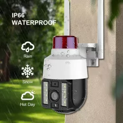 Уличная Wi-Fi камера Verto PTZ VRT-C262 - 4MP, FullHD, SIM, ночное видение, датчик движения, IP66 thumbnail