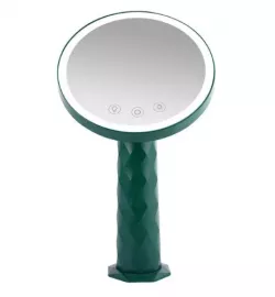 Настольное зеркало с LED подсветкой MIRROR - сенсорное управление, аккумулятор 1200 мАч, вращение 360°, 33x19 см thumbnail