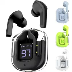 Беспроводные наушники Duopuni BT30 - Bluetooth 5.3, до 15 часов работы, зарядка Type-C, 250 mAh, черные thumbnail