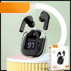 Беспроводные наушники Duopuni BT30 - Bluetooth 5.3, до 15 часов работы, зарядка Type-C, 250 mAh, черные thumbnail