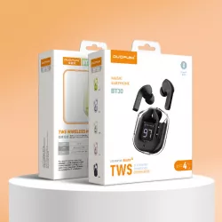 Беспроводные наушники Duopuni BT30 - Bluetooth 5.3, до 15 часов работы, зарядка Type-C, 250 mAh, черные thumbnail