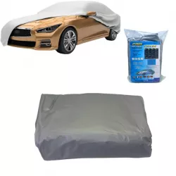 Защитный чехол для автомобиля Universal Car Cover - XL, водонепроницаемый, светоотражающие полоски, три слоя, сумка для хранения thumbnail