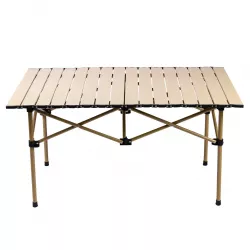 Складной стол AND10485-3 для пикника - 95x55x50 см, стальной каркас, алюминиевая столешница, до 30 кг нагрузки thumbnail