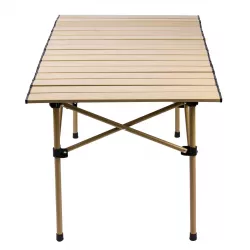 Складной стол AND10485-3 для пикника - 95x55x50 см, стальной каркас, алюминиевая столешница, до 30 кг нагрузки thumbnail