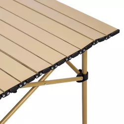 Складной стол AND10485-3 для пикника - 95x55x50 см, стальной каркас, алюминиевая столешница, до 30 кг нагрузки thumbnail