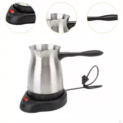 Электрическая турецкая кофеварка Sokany SK-09044 - 600 мл, 600 Вт, нержавеющая сталь, защита от перегрева thumbnail