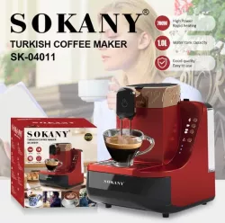 Кофеварка Sokany SK-04011 - 700 Вт, автоматическое заваривание, защита от перегрева, объем 1000 м thumbnail