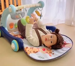 Многофункциональные детские ходунки Baby Steps с музыкальным центром - Bluetooth, дистанционное управление, развивающий коврик thumbnail