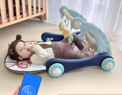 Многофункциональные детские ходунки Baby Steps с музыкальным центром - Bluetooth, дистанционное управление, развивающий коврик thumbnail