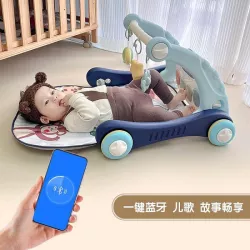 Многофункциональные детские ходунки Baby Steps с музыкальным центром - Bluetooth, дистанционное управление, развивающий коврик thumbnail