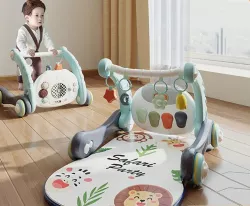 Многофункциональные детские ходунки Baby Steps с музыкальным центром - Bluetooth, дистанционное управление, развивающий коврик thumbnail