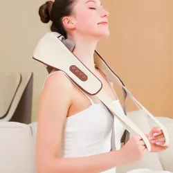 Массажер для шеи и спины MASSAGER XL-653 - роликовый, USB, 3 режима, функция обогрева thumbnail