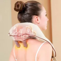 Массажер для шеи и спины MASSAGER XL-653 - роликовый, USB, 3 режима, функция обогрева thumbnail