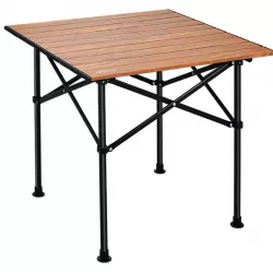 Складной туристический стол STD-07 50x55x50 см - алюминиевый каркас, чехол в комплекте, коричневый thumbnail