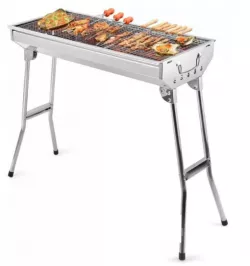 Складной гриль BBQ GP-4273 с ручкой для переноски - 48x30x57 см, устойчив к коррозии, легко чистится thumbnail