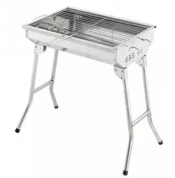 Складной гриль BBQ GP-4273 с ручкой для переноски - 48x30x57 см, устойчив к коррозии, легко чистится thumbnail