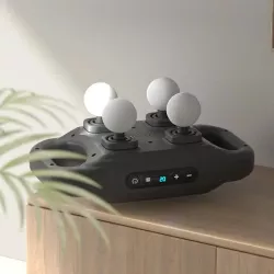 Перкуссионный массажер YCY-1601 - 9 режимов, 4 сменные головки, USB-зарядка, аккумулятор 2000 мАч thumbnail