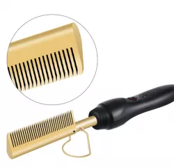 Электрическая расческа-выпрямитель Grand XL-210 - 2 в 1, 160-220°C, керамическое покрытие, 360° шну thumbnail