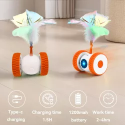 Игрушка для кошек USB Cat Teaser XL-1233 - 2 режима, перезаряжаемый Type-C, бесшумная работа, прочный пластик thumbnail