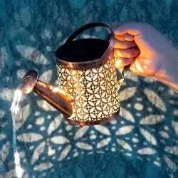 Садовый светильник на солнечной батарее Fairy Lamp - Высота 80см, Теплый белый свет, Водонепроницаемость IP44, Металлический корпус thumbnail