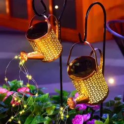 Садовый светильник на солнечной батарее Fairy Lamp - Высота 80см, Теплый белый свет, Водонепроницаемость IP44, Металлический корпус thumbnail