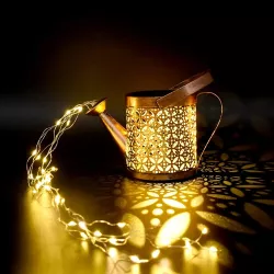 Садовый светильник на солнечной батарее Fairy Lamp - Высота 80см, Теплый белый свет, Водонепроницаемость IP44, Металлический корпус thumbnail