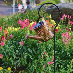 Садовый светильник на солнечной батарее Fairy Lamp - Высота 80см, Теплый белый свет, Водонепроницаемость IP44, Металлический корпус thumbnail