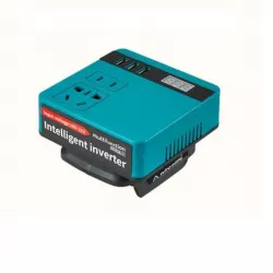 Аккумуляторный инвертор 18-21V DC в 220V AC - 120W (300W пик), USB-порт, без аккумулятора thumbnail