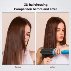 Плойка-выпрямитель HAIR STYLE XL-619 с керамическими пластинами - 5 сменных насадок, температура до 200°C, вращающийся 360° шну thumbnail