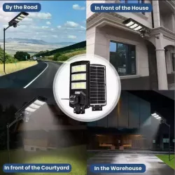 Уличная камера-фонарь 4G V380pro на солнечной батарее 300W - 4 Мп, 10x зум, IP66, датчик движения, пульт, управление через приложение thumbnail