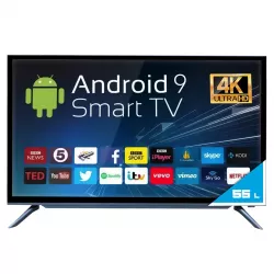Телевизор Android SMART TV 55 дюймов - LED, UHD 4K, Wi-Fi, HDMI/USB, Голосовое управление, Android 11 thumbnail