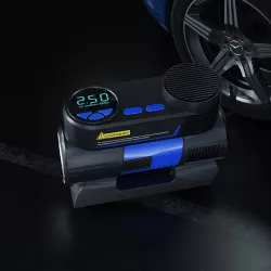 Автомобильный компрессор AND 25521-3 - 12В, 150 PSI, LED-фонарь, автоматическое отключение, комплект насадок thumbnail