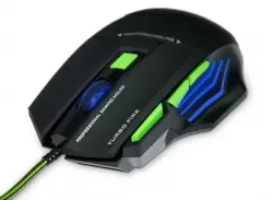 Игровая мышь UKC X7S 7D - проводная, 5500 DPI, USB, черная + коврик в комплекте thumbnail