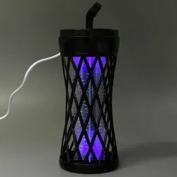 Лампа-пастка від комах TX-WD02 Mini 2в1 - Світильник та УФ-лампа, 800mAh, вбудований акумулятор, 14см thumbnail