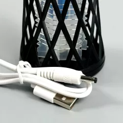 Лампа-пастка від комах TX-WD02 Mini 2в1 - Світильник та УФ-лампа, 800mAh, вбудований акумулятор, 14см thumbnail