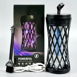 Лампа-пастка від комах TX-WD02 Mini 2в1 - Світильник та УФ-лампа, 800mAh, вбудований акумулятор, 14см thumbnail