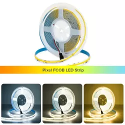 Світлодіодна LED стрічка COB 24V - 360 LED/m, Білий, IP20, Преміум якість, EPISTAR thumbnail