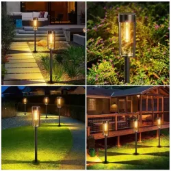 Комплект уличных светильников Solar Lawn Light Shinedo Y246 - 2 шт, теплый белый свет, солнечная зарядка, до 8 часов работы thumbnail