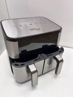 Аэрофритюрница Zepline ZP-209 - 4000 Вт, 12 л, 2 чаши, сенсорное управление, антипригарное покрытие thumbnail